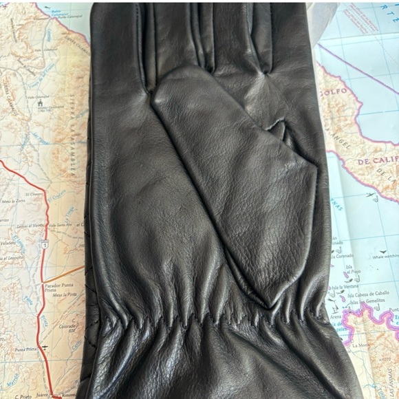 Driver Gloves - Genuine Cowhide Leather Gloves Touch Screen Gloves Winter Warm - Picture 3 of 4